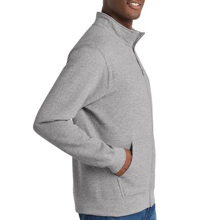 Port & Co™ Core Fleece Cadet Full‑Zip Sweatshirt – PC78FZ