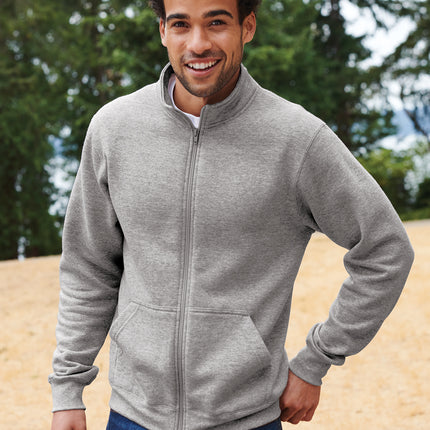 Port & Co™ Core Fleece Cadet Full‑Zip Sweatshirt – PC78FZ