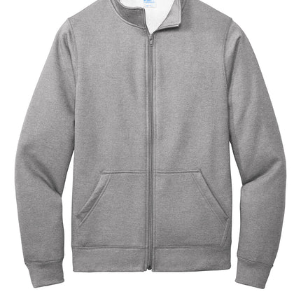 Port & Co™ Core Fleece Cadet Full‑Zip Sweatshirt – PC78FZ