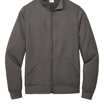 Port & Co™ Core Fleece Cadet Full‑Zip Sweatshirt – PC78FZ