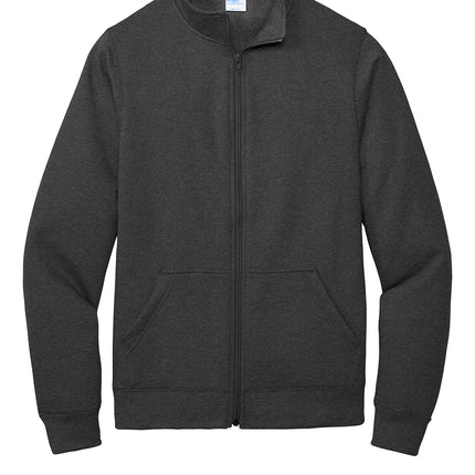 Port & Co™ Core Fleece Cadet Full‑Zip Sweatshirt – PC78FZ