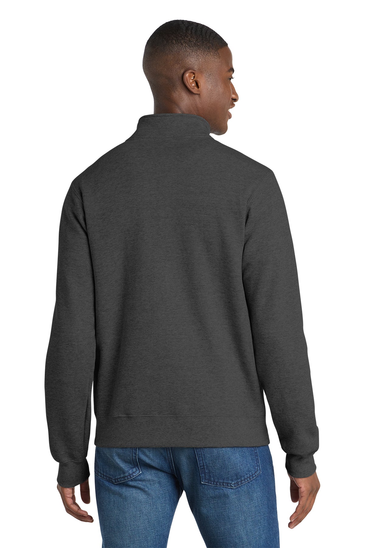 Port & Co™ Core Fleece Cadet Full‑Zip Sweatshirt – PC78FZ