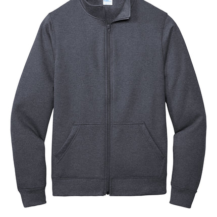 Port & Co™ Core Fleece Cadet Full‑Zip Sweatshirt – PC78FZ