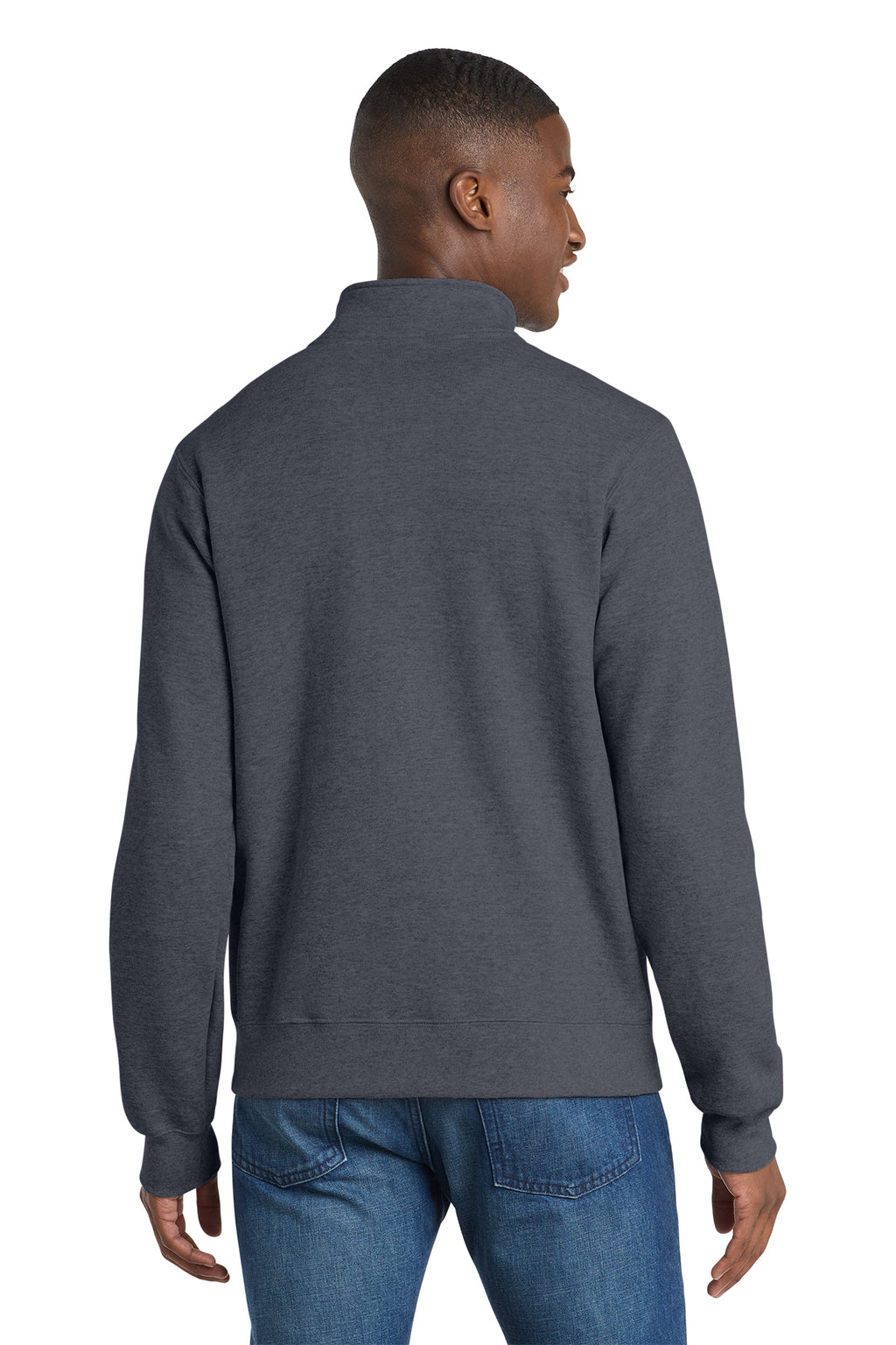 Port & Co™ Core Fleece Cadet Full‑Zip Sweatshirt – PC78FZ