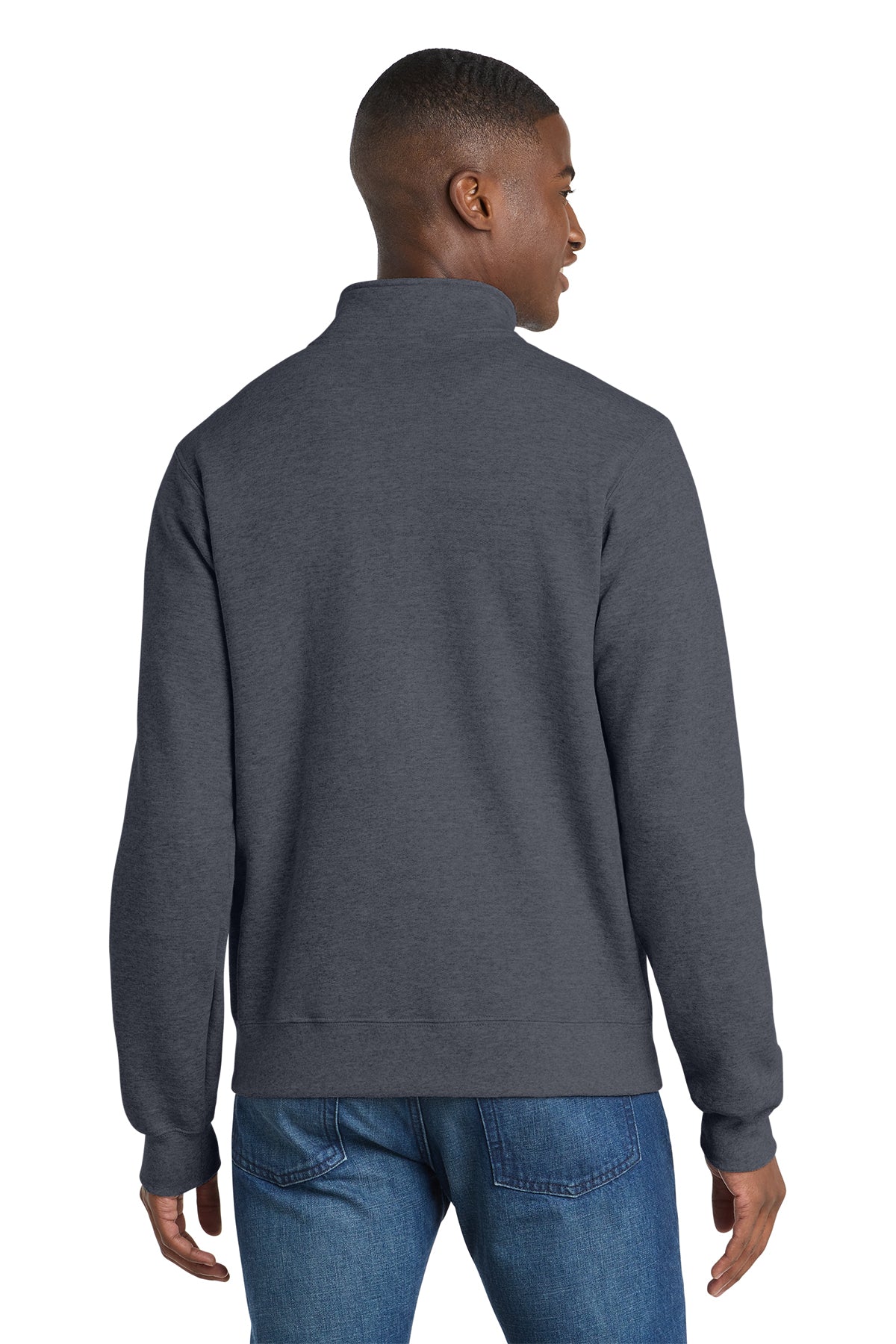 Port & Co™ Core Fleece Cadet Full‑Zip Sweatshirt – PC78FZ