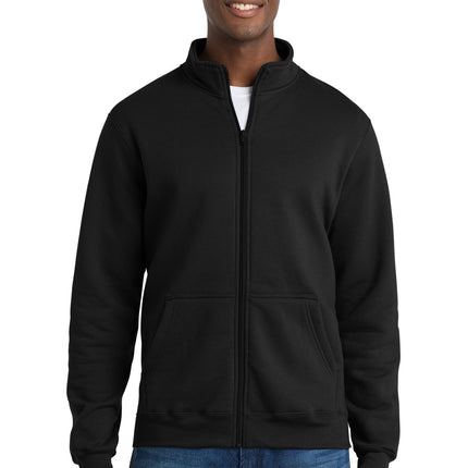 Port & Co™ Core Fleece Cadet Full‑Zip Sweatshirt – PC78FZ
