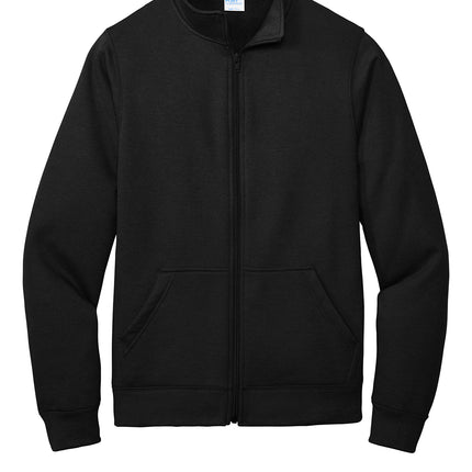 Port & Co™ Core Fleece Cadet Full‑Zip Sweatshirt – PC78FZ
