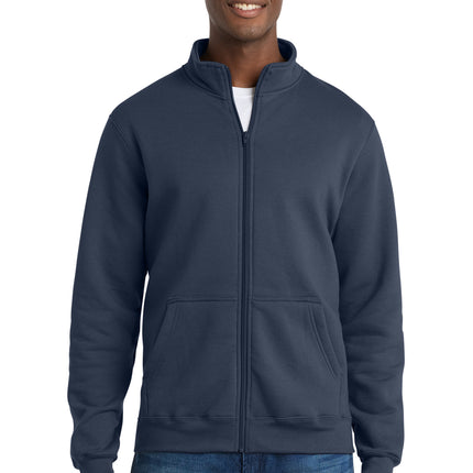 Port & Co™ Core Fleece Cadet Full‑Zip Sweatshirt – PC78FZ