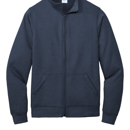 Port & Co™ Core Fleece Cadet Full‑Zip Sweatshirt – PC78FZ