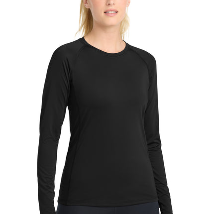 Sport‑Tek® Women’s Long Sleeve Rashguard Tee – LST470LS