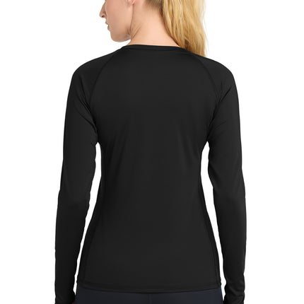 Sport‑Tek® Women’s Long Sleeve Rashguard Tee – LST470LS
