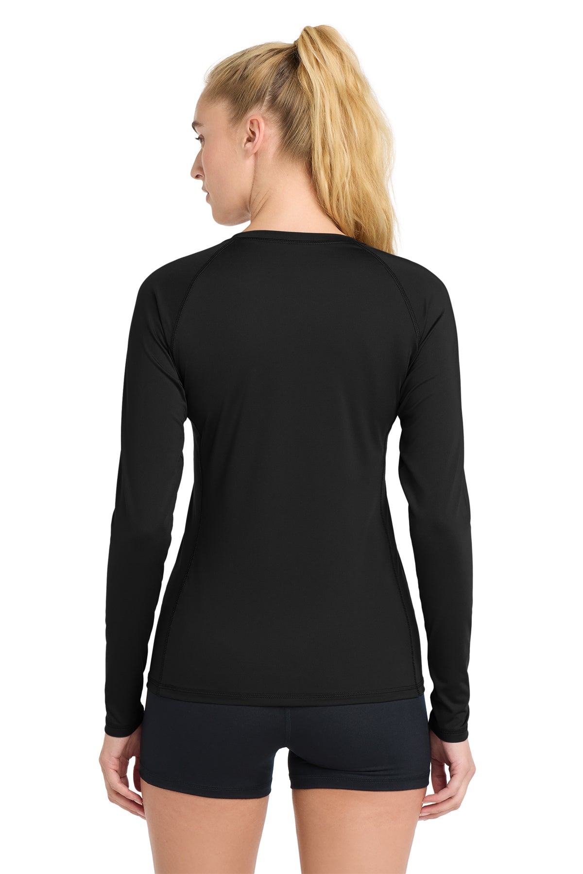 Sport‑Tek® Women’s Long Sleeve Rashguard Tee – LST470LS