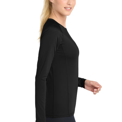 Sport‑Tek® Women’s Long Sleeve Rashguard Tee – LST470LS