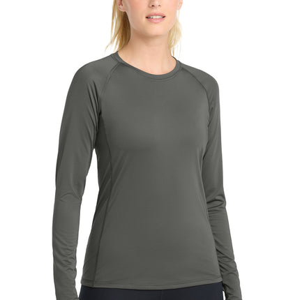 Sport‑Tek® Women’s Long Sleeve Rashguard Tee – LST470LS