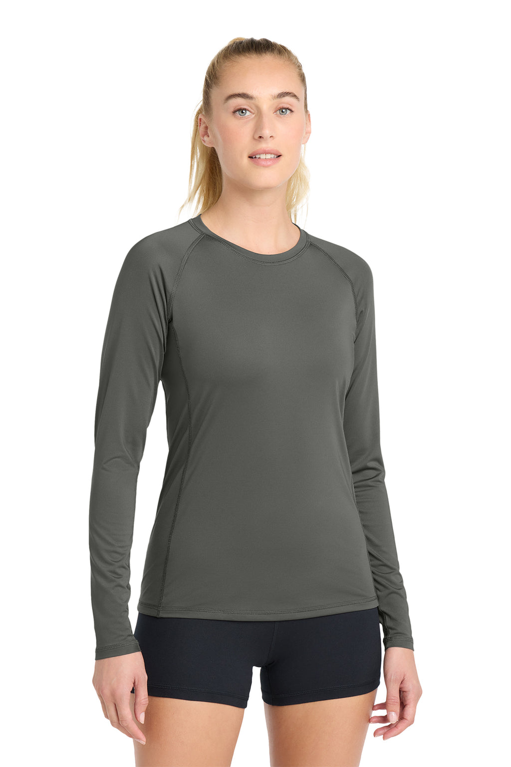 Sport‑Tek® Women’s Long Sleeve Rashguard Tee – LST470LS