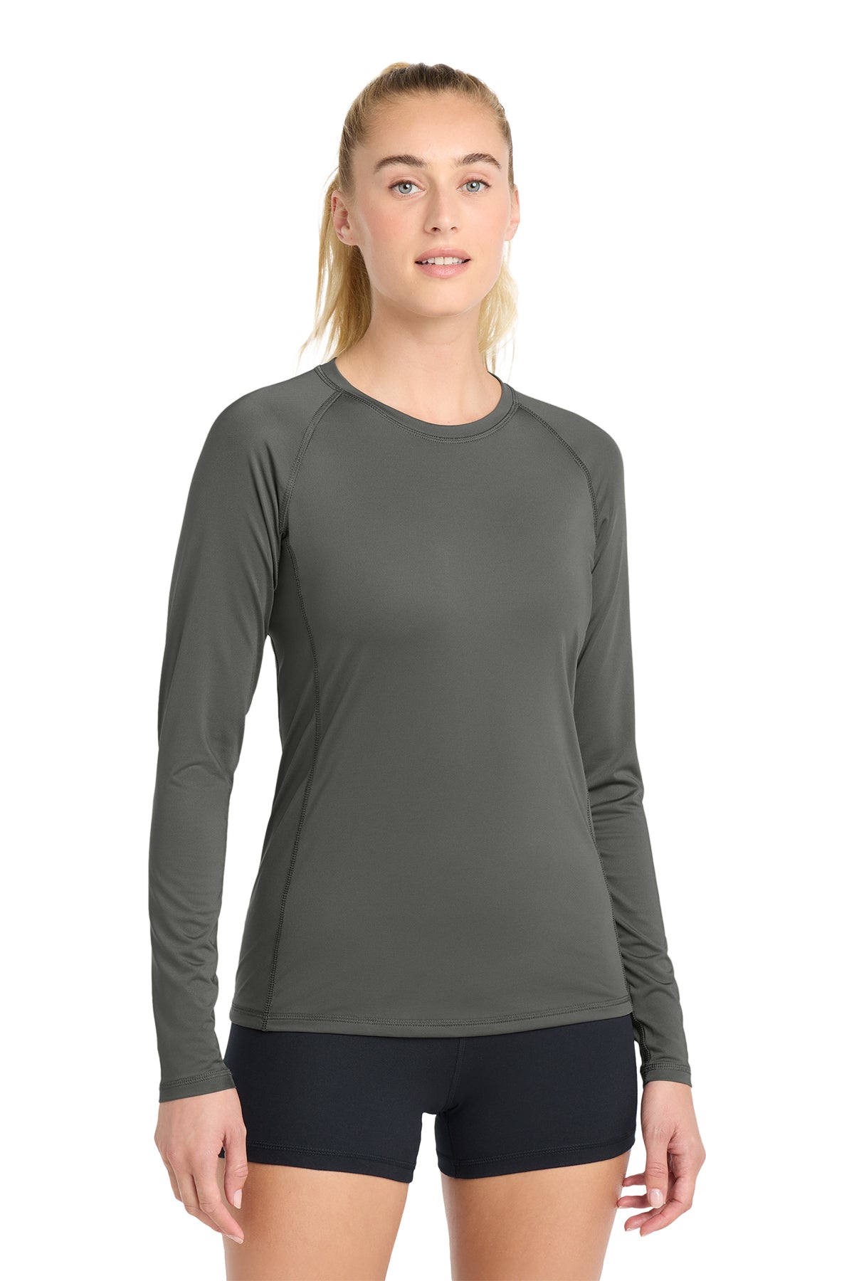 Sport‑Tek® Women’s Long Sleeve Rashguard Tee – LST470LS