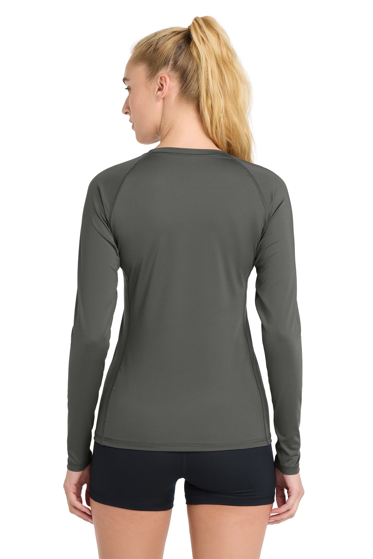 Sport‑Tek® Women’s Long Sleeve Rashguard Tee – LST470LS