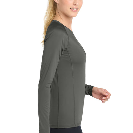 Sport‑Tek® Women’s Long Sleeve Rashguard Tee – LST470LS