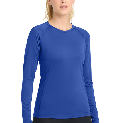 Sport‑Tek® Women’s Long Sleeve Rashguard Tee – LST470LS