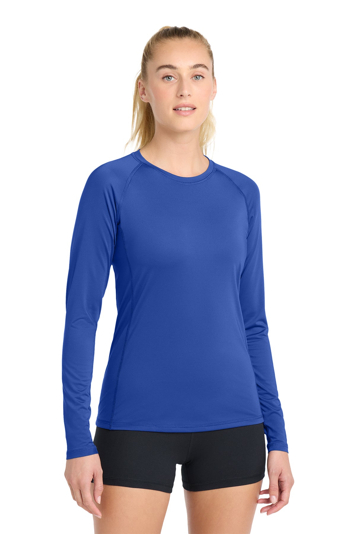 Sport‑Tek® Women’s Long Sleeve Rashguard Tee – LST470LS