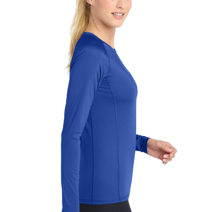 Sport‑Tek® Women’s Long Sleeve Rashguard Tee – LST470LS