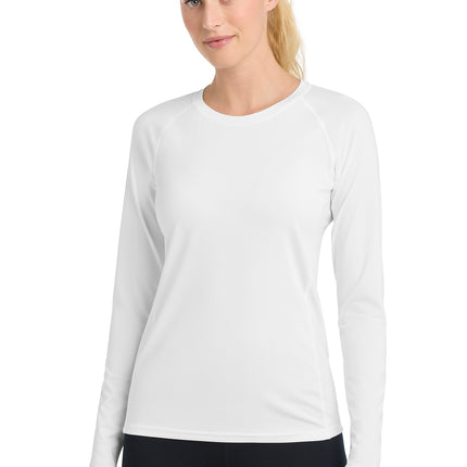Sport‑Tek® Women’s Long Sleeve Rashguard Tee – LST470LS