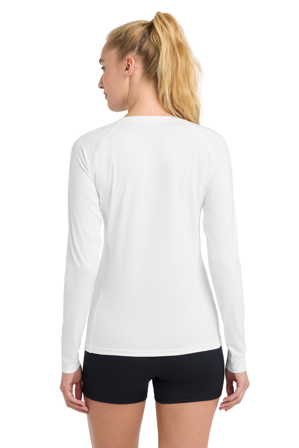 Sport‑Tek® Women’s Long Sleeve Rashguard Tee – LST470LS