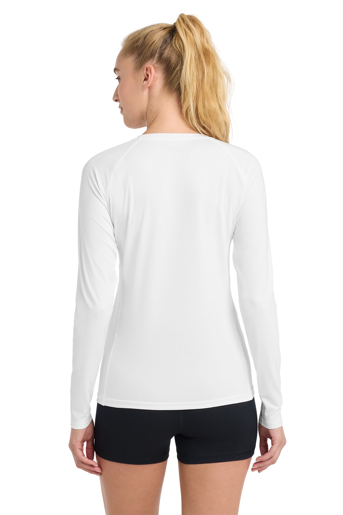 Sport‑Tek® Women’s Long Sleeve Rashguard Tee – LST470LS