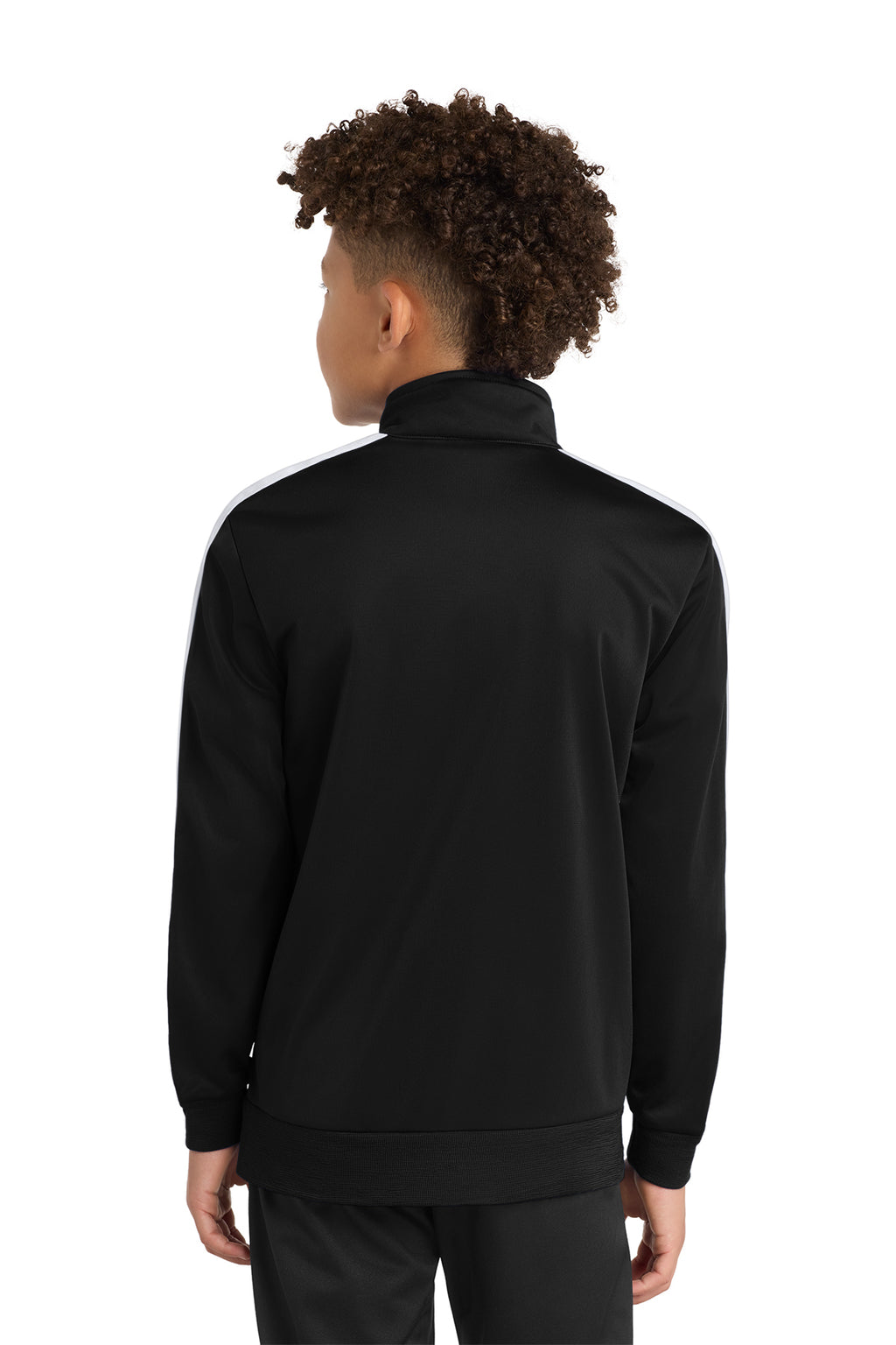 Sport‑Tek® Youth Tricot Sleeve Stripe Track Jacket – YST94