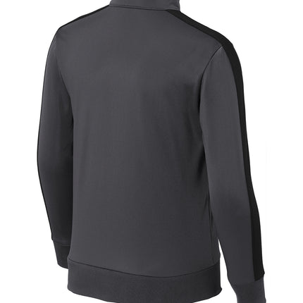 Sport‑Tek® Youth Tricot Sleeve Stripe Track Jacket – YST94