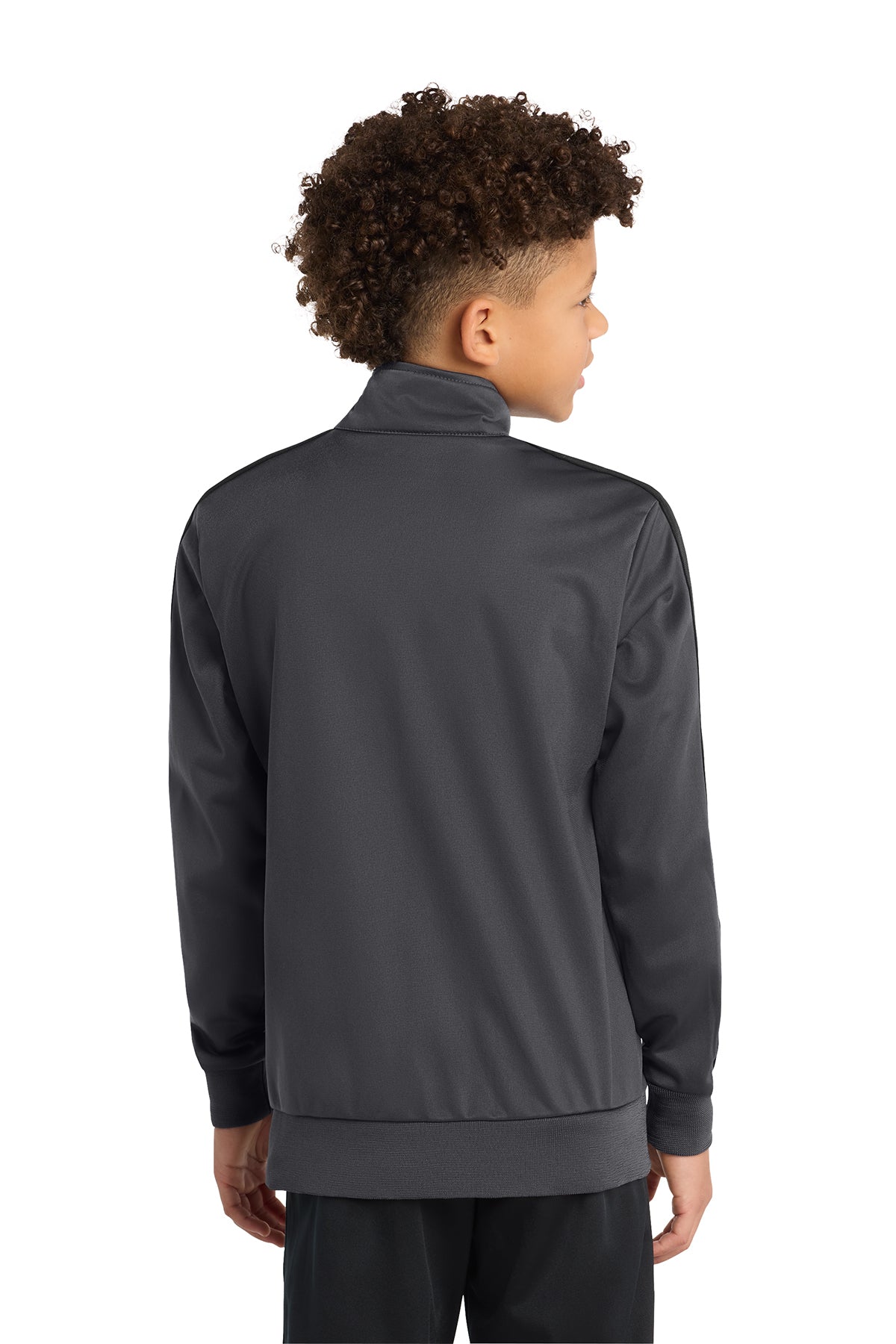 Sport‑Tek® Youth Tricot Sleeve Stripe Track Jacket – YST94