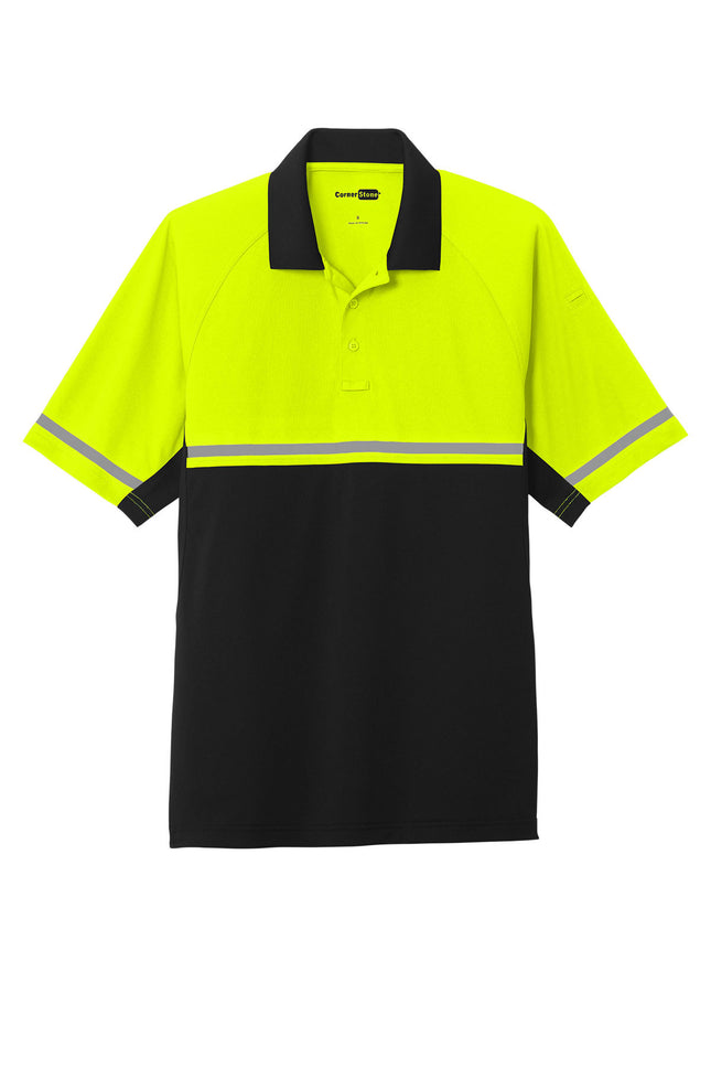 CornerStone® Select Lightweight Snag‑Proof Enhanced Visibility Polo — CS423