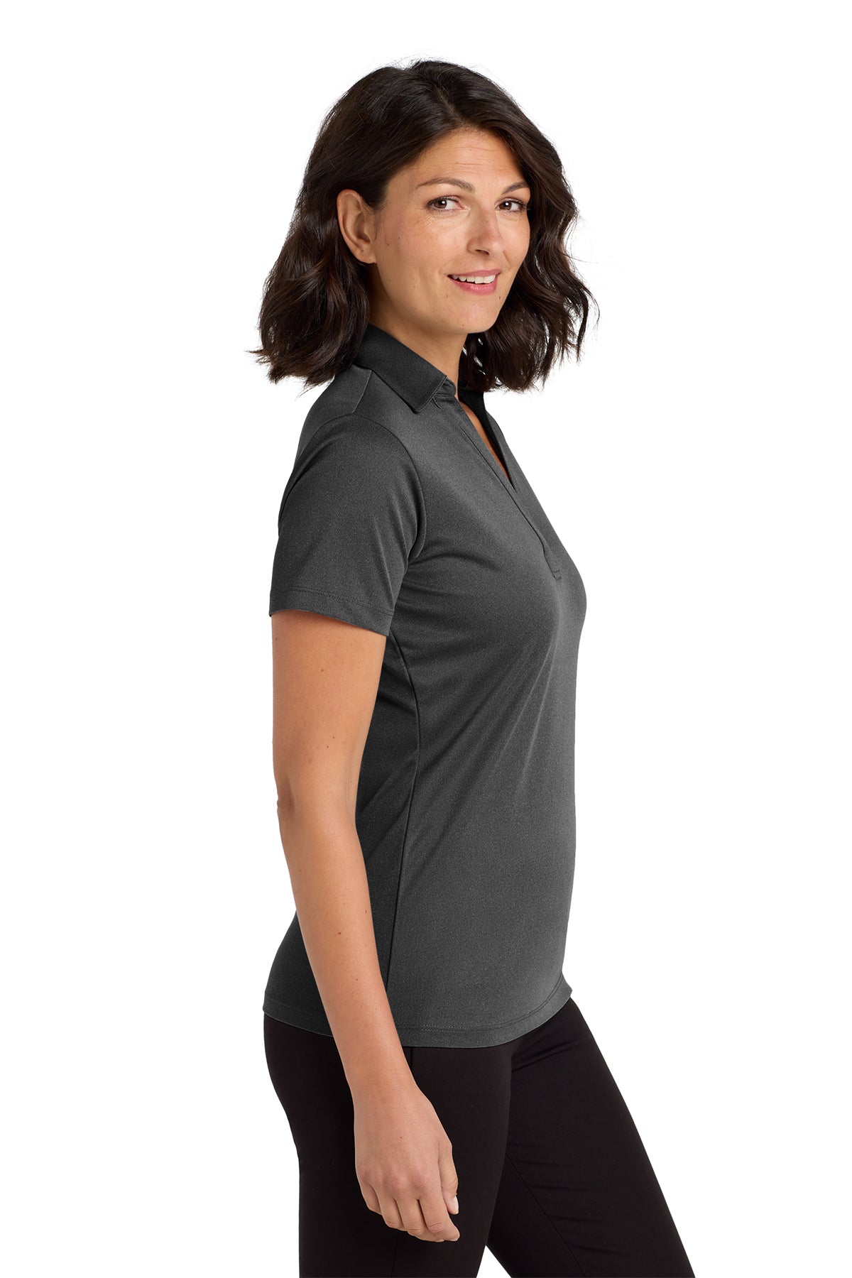 Port Authority® Women’s Heathered Silk Touch™ Performance Polo – LK542