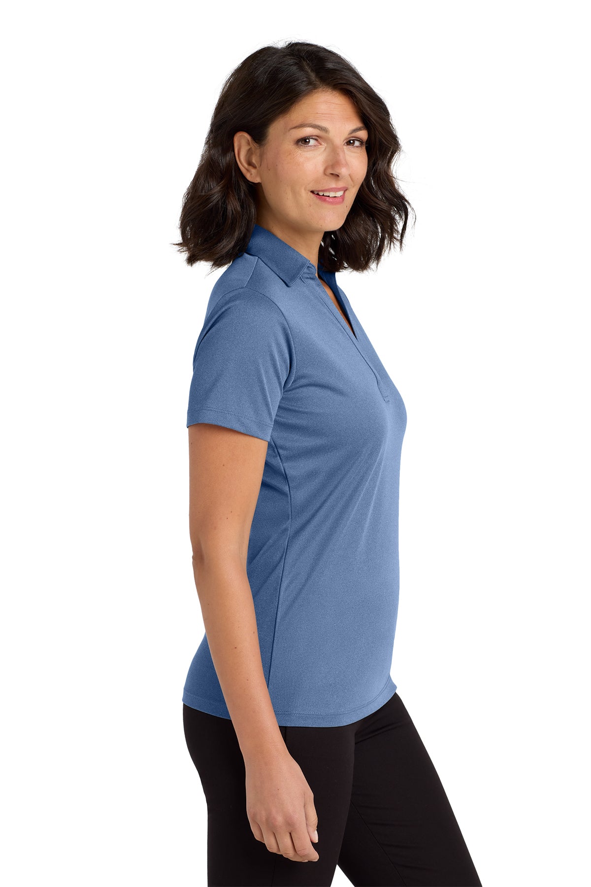 Port Authority® Women’s Heathered Silk Touch™ Performance Polo – LK542
