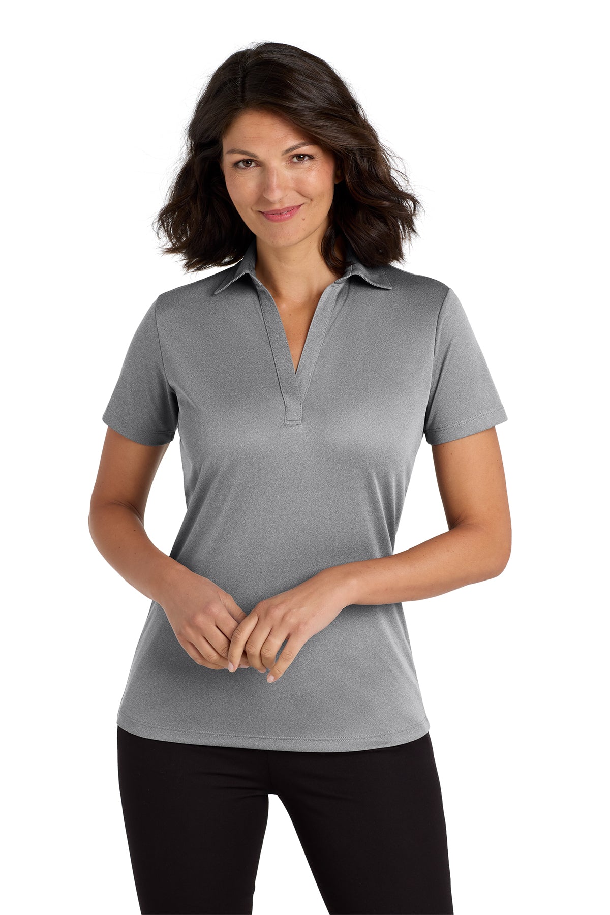 Port Authority® Women’s Heathered Silk Touch™ Performance Polo – LK542