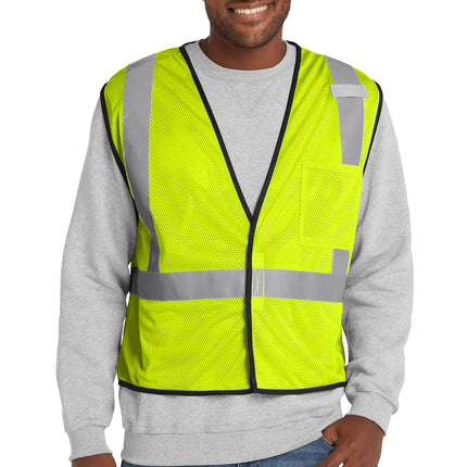 CornerStone® ANSI 107 Class 2 Economy Mesh One‑Pocket Vest – CSV100