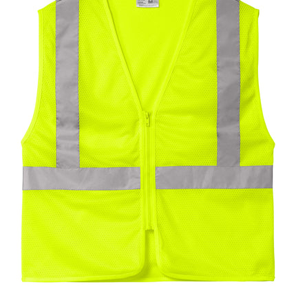 CornerStone® ANSI 107 Class 2 Economy Mesh Zippered Vest – CSV101