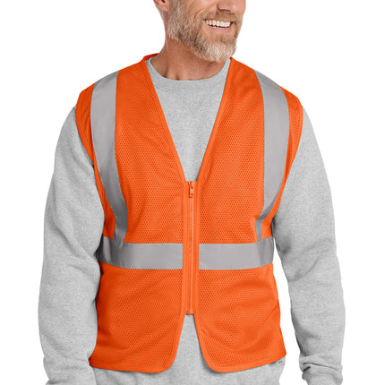CornerStone® ANSI 107 Class 2 Economy Mesh Zippered Vest – CSV101