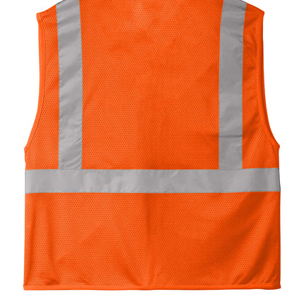 CornerStone® ANSI 107 Class 2 Economy Mesh Zippered Vest – CSV101