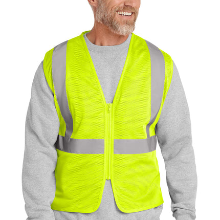 CornerStone® ANSI 107 Class 2 Economy Mesh Zippered Vest – CSV101