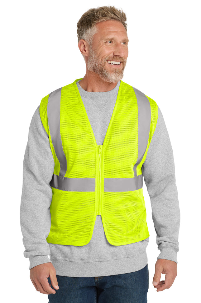 CornerStone® ANSI 107 Class 2 Economy Mesh Zippered Vest – CSV101