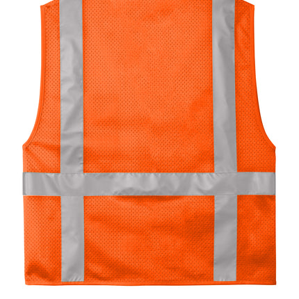 CornerStone® ANSI 107 Class 2 Mesh Six‑Pocket Zippered Vest – CSV104