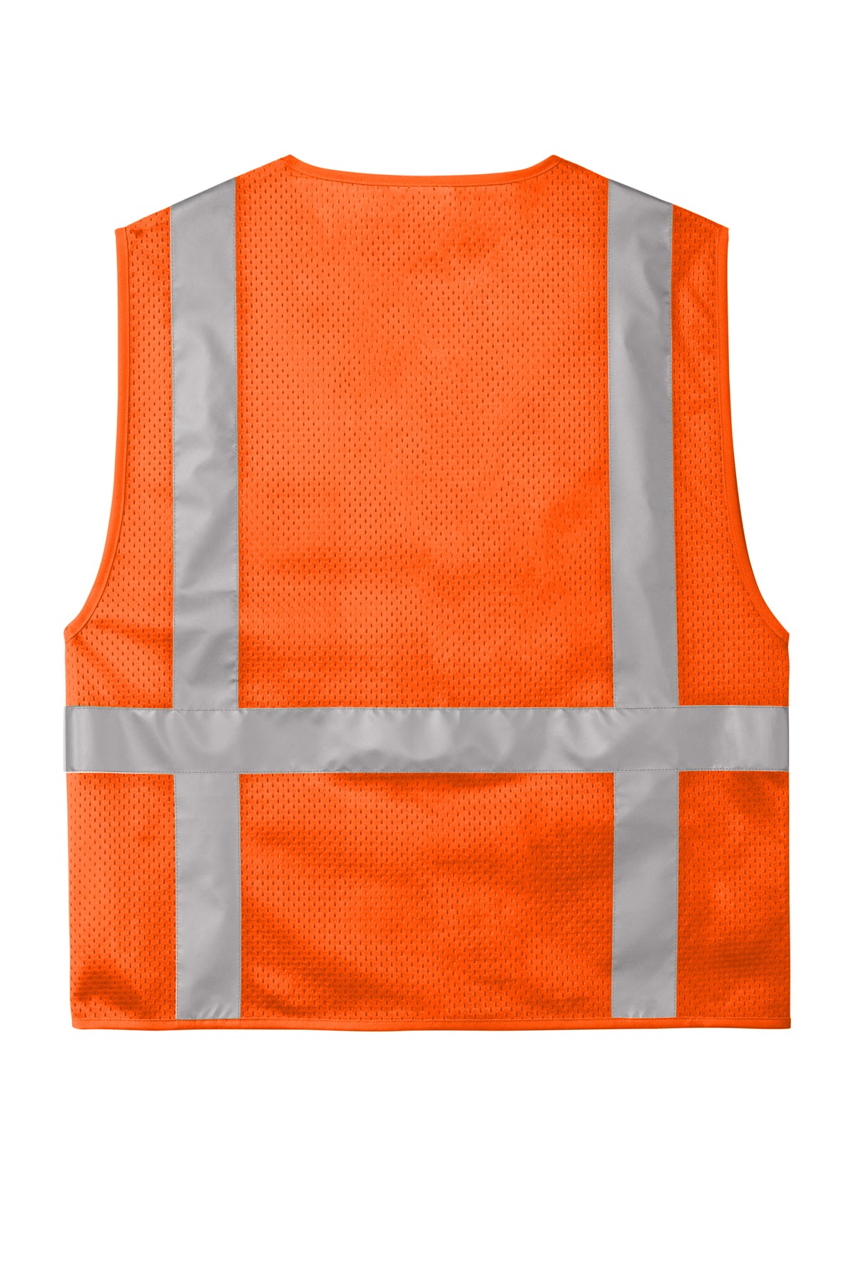 CornerStone® ANSI 107 Class 2 Mesh Six‑Pocket Zippered Vest – CSV104