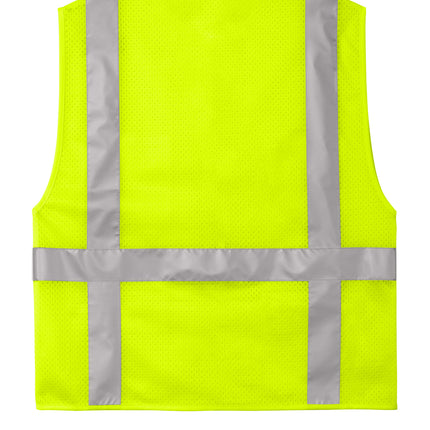 CornerStone® ANSI 107 Class 2 Mesh Six‑Pocket Zippered Vest – CSV104