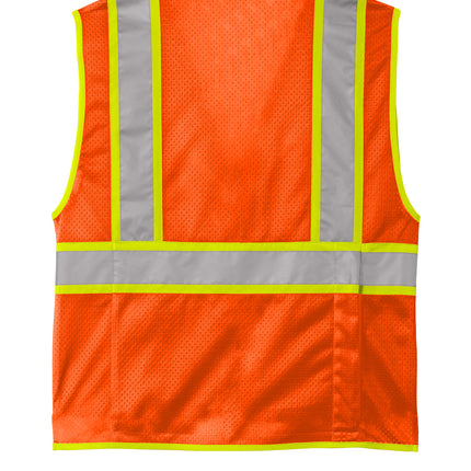 CornerStone® ANSI 107 Class 2 Surveyor Zippered Two‑Tone Vest – CSV105