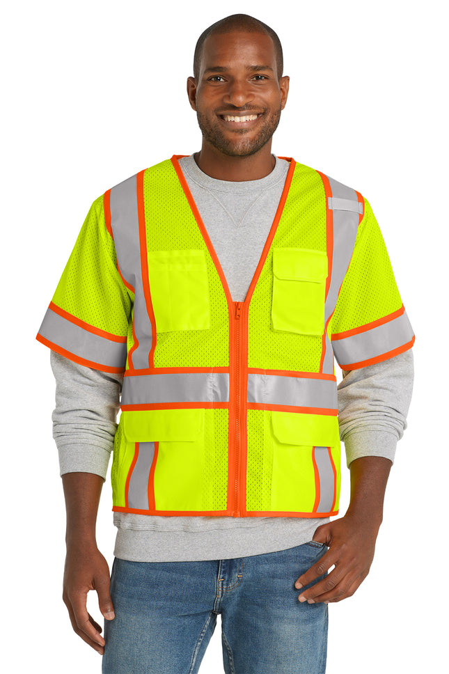 CornerStone ANSI Class 3 Two‑Tone Surveyor Mesh Vest – CSV106