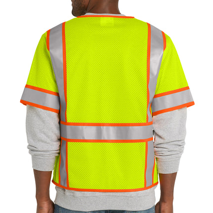 CornerStone ANSI Class 3 Two‑Tone Surveyor Mesh Vest – CSV106