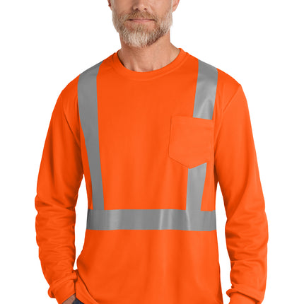 CornerStone® ANSI 107 Class 2 Mesh Long Sleeve Tee – CS201