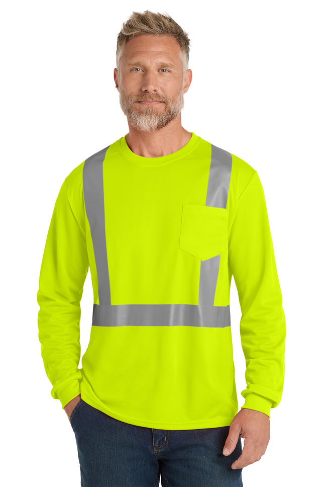 CornerStone® ANSI 107 Class 2 Mesh Long Sleeve Tee – CS201