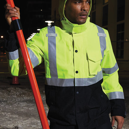 CornerStone® ANSI 107 Class 3 Waterproof Insulated Ripstop Bomber Jacket – CSJ501